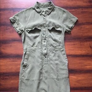 J Crew olive green dress